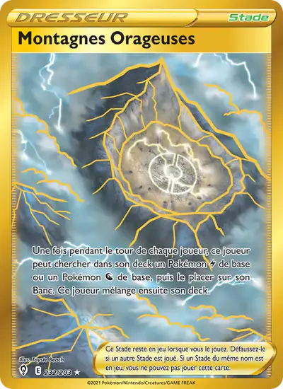 Image de la carte Pokemon Montagnes Orageuses 232/203
