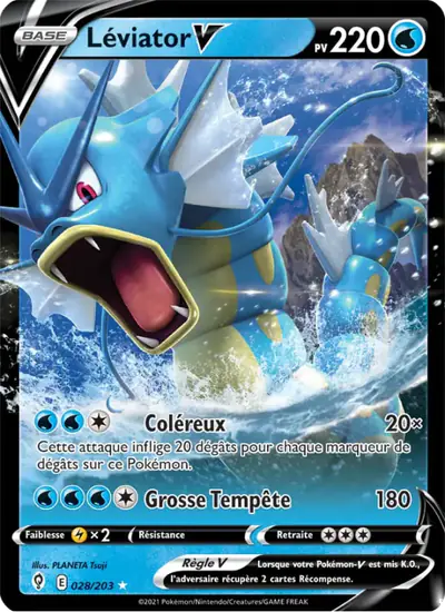 Image de la carte Pokemon Léviator V 028/203