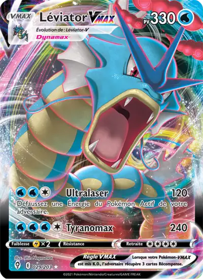 Image de la carte Pokemon Léviator VMAX 029/203