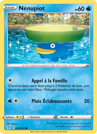 Image de la carte Pokemon Nénupiot 032/203