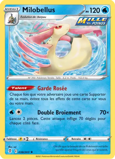 Image de la carte Pokemon Milobellus 038/203