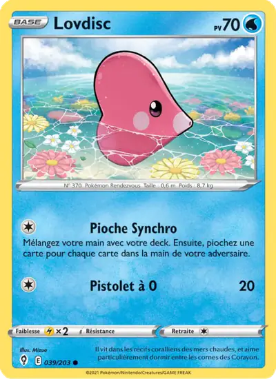 Image de la carte Pokemon Lovdisc 039/203