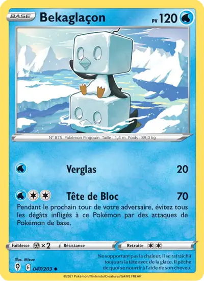 Image de la carte Pokemon Bekaglaçon 047/203