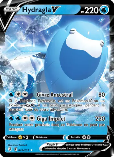 Image de la carte Pokemon Hydragla V 048/203