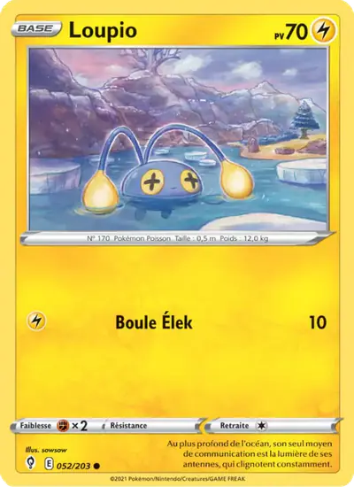 Image de la carte Pokemon Loupio 052/203