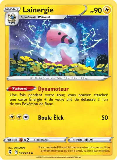 Image de la carte Pokemon Lainergie 055/203