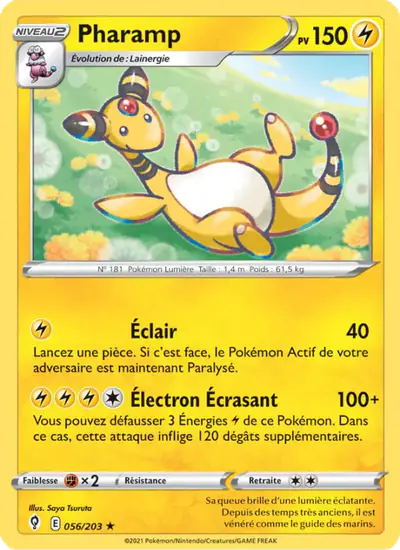 Image de la carte Pokemon Pharamp 056/203