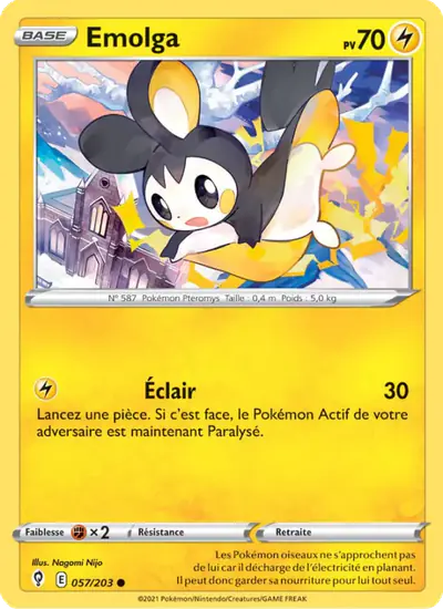 Image de la carte Pokemon Emolga 057/203