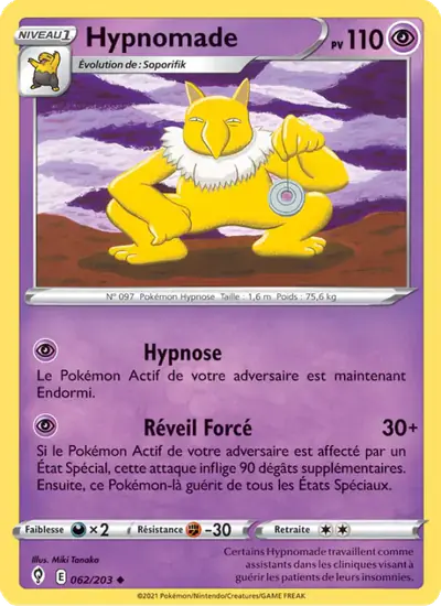 Image de la carte Pokemon Hypnomade 062/203