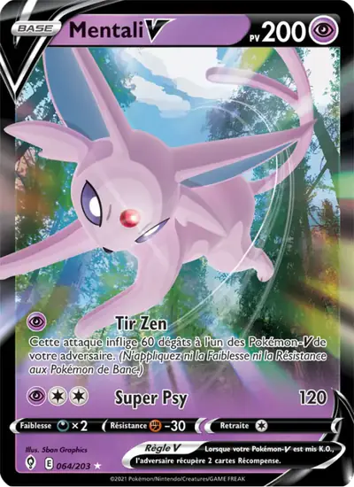 Image de la carte Pokemon Mentali V 064/203