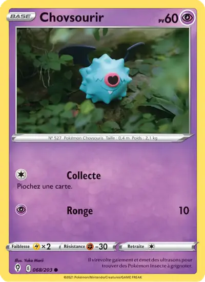 Image de la carte Pokemon Chovsourir 068/203