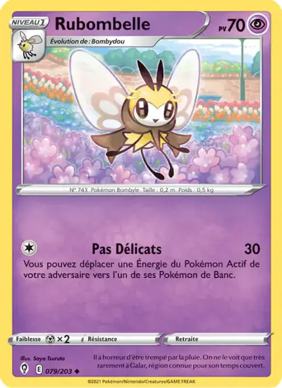 Image de la carte Pokemon Rubombelle 079/203