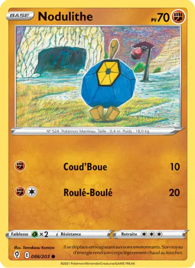 Image de la carte Pokemon Nodulithe 086/203