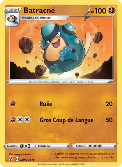 Image de la carte Pokemon Batracné 089/203