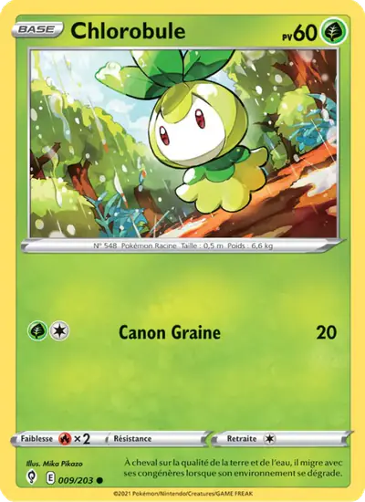 Image de la carte Pokemon Chlorobule 009/203