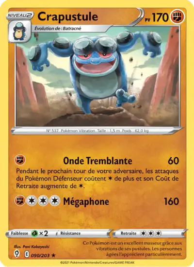 Image de la carte Pokemon Crapustule 090/203