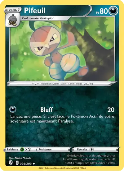 Image de la carte Pokemon Pifeuil 096/203