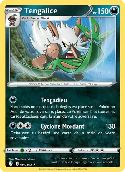 Image de la carte Pokemon Tengalice 097/203