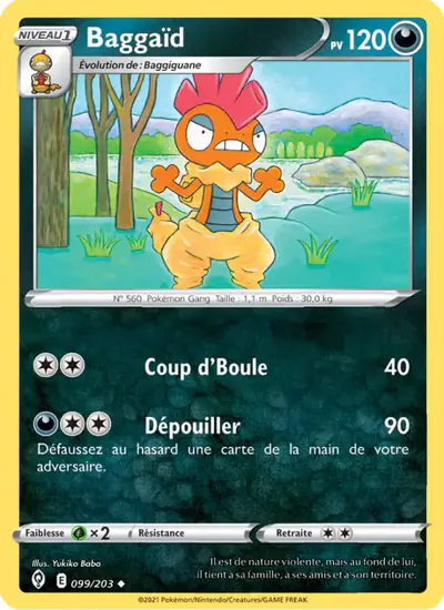 Image de la carte Pokemon Baggaïd 099/203