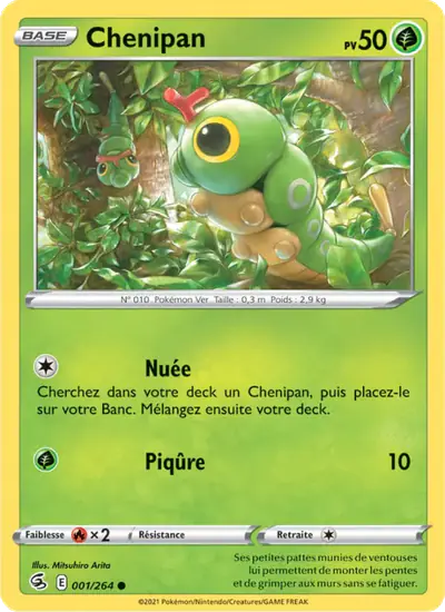 Image de la carte Pokemon Chenipan 001/264