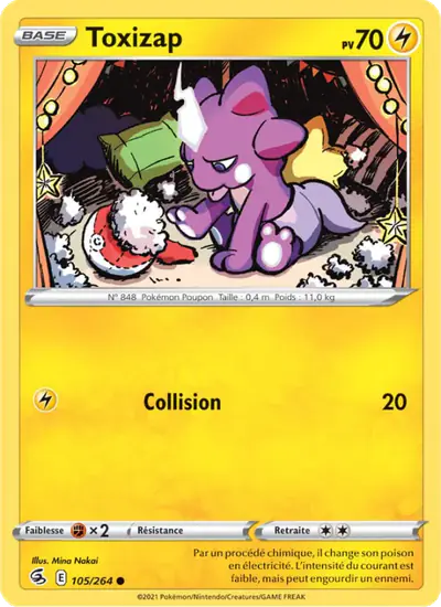 Image de la carte Pokemon Toxizap 105/264