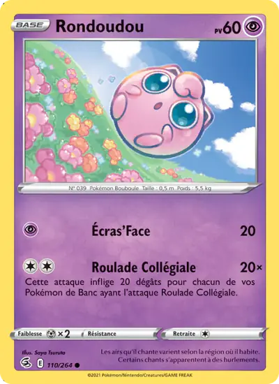 Image de la carte Pokemon Rondoudou 110/264