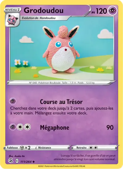Image de la carte Pokemon Grodoudou 111/264