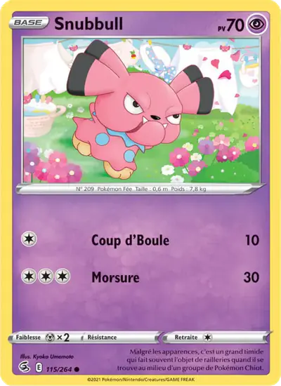 Image de la carte Pokemon Snubbull 115/264