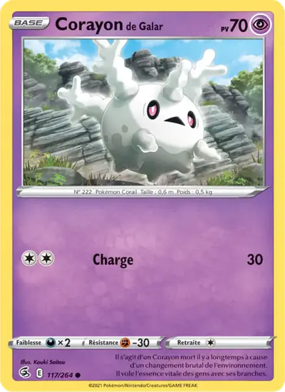 Image de la carte Pokemon Corayon de Galar 117/264