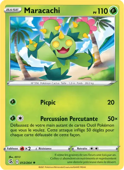 Image de la carte Pokemon Maracachi 012/264