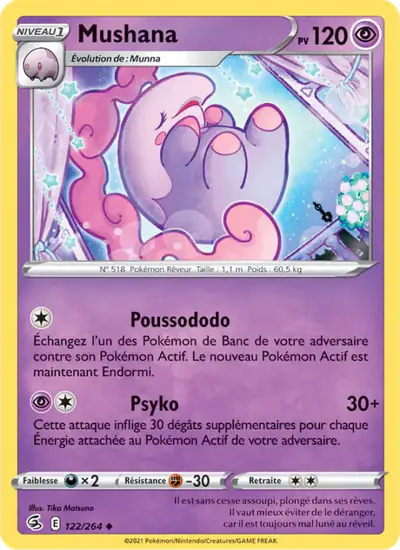 Image de la carte Pokemon Mushana 122/264