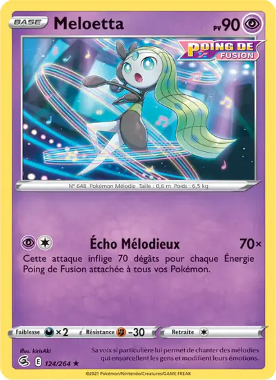 Image de la carte Pokemon Meloetta 124/264