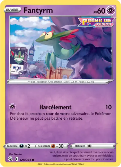 Image de la carte Pokemon Fantyrm 128/264