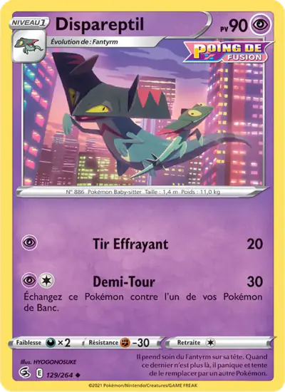 Image de la carte Pokemon Dispareptil 129/264