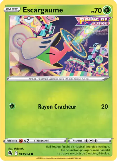 Image de la carte Pokemon Escargaume 013/264