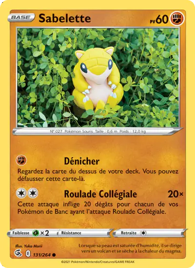 Image de la carte Pokemon Sabelette 131/264