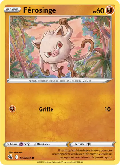 Image de la carte Pokemon Férosinge 133/264