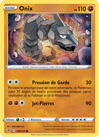 Image de la carte Pokemon Onix 138/264