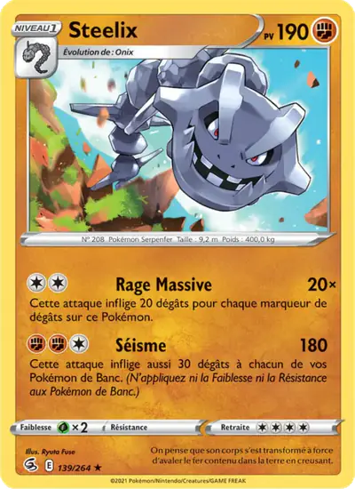 Image de la carte Pokemon Steelix 139/264
