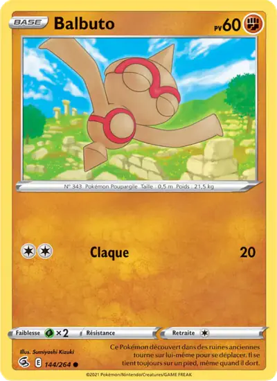Image de la carte Pokemon Balbuto 144/264