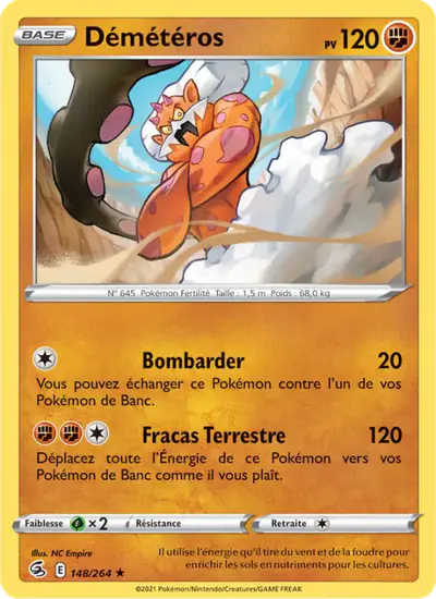 Image de la carte Pokemon Démétéros 148/264