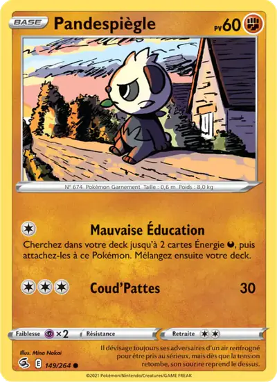 Image de la carte Pokemon Pandespiègle 149/264