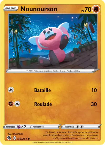 Image de la carte Pokemon Nounourson 150/264