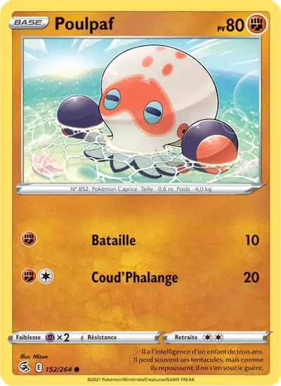 Image de la carte Pokemon Poulpaf 152/264