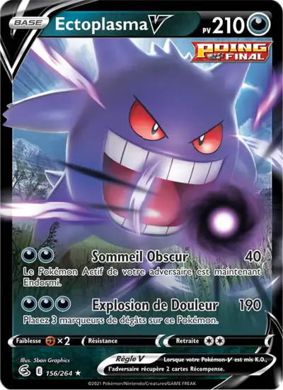 Image de la carte Pokemon Ectoplasma V 156/264