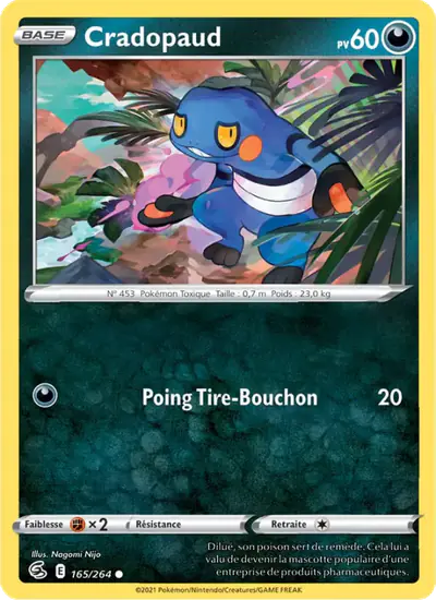 Image de la carte Pokemon Cradopaud 165/264