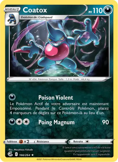 Image de la carte Pokemon Coatox 166/264