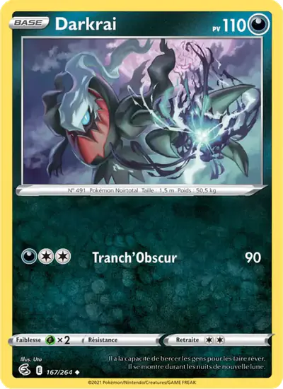 Image de la carte Pokemon Darkrai 167/264