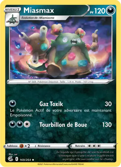Image de la carte Pokemon Miasmax 169/264