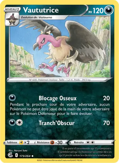Image de la carte Pokemon Vaututrice 173/264